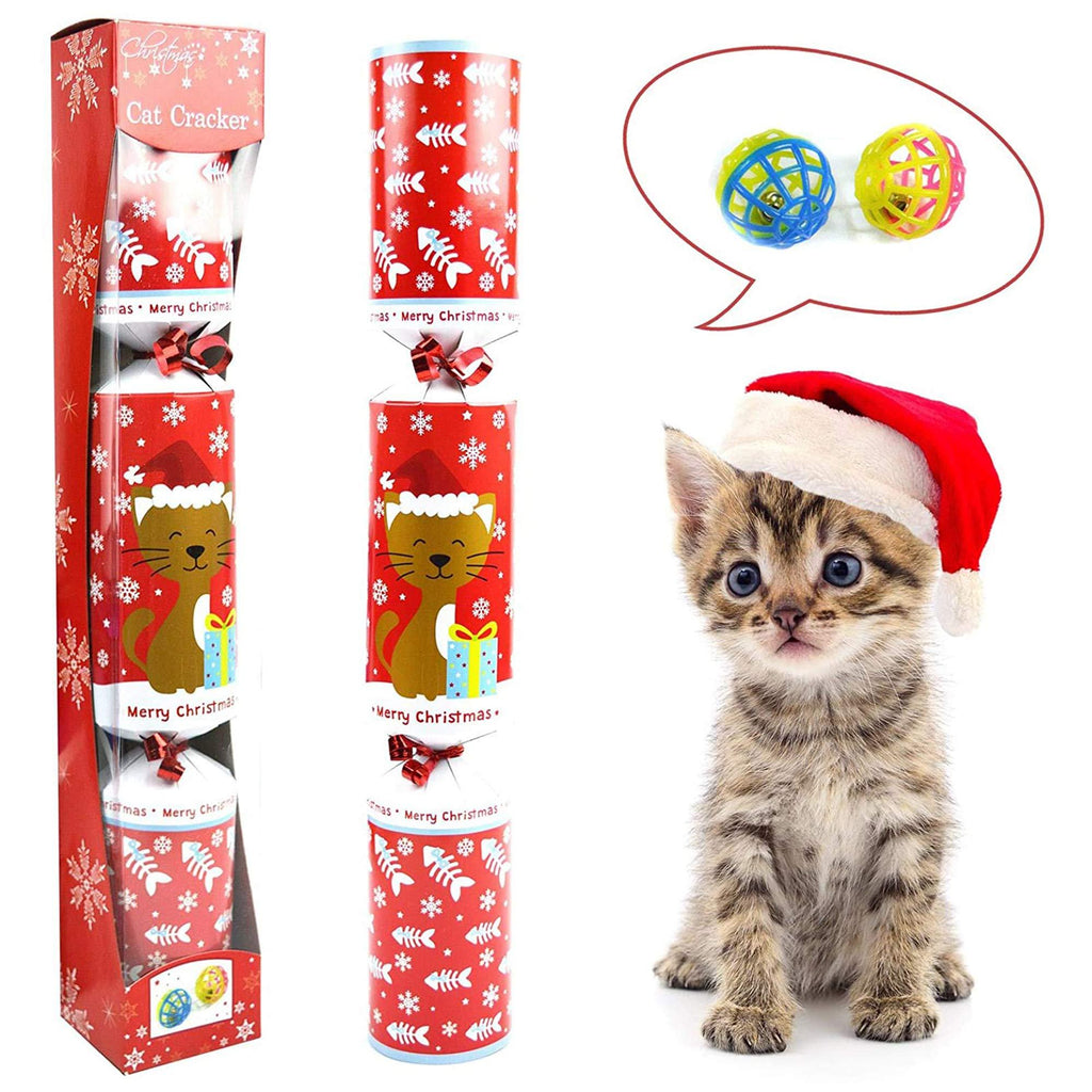 TANEL Christmas Cracker Kits for Pet Cats, 14 Inch (Snap Included) - PawsPlanet Australia