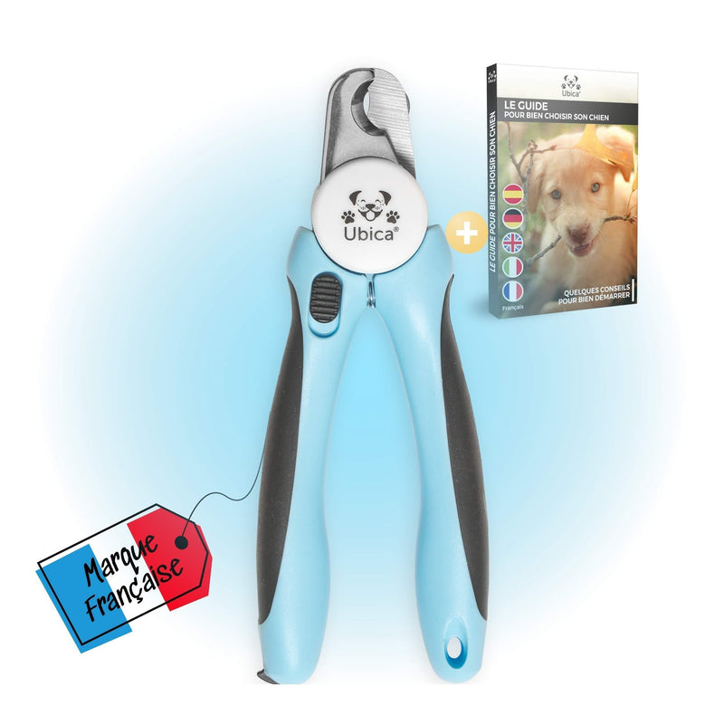 Ubica® Dog Claw Cutter - Cat Claw Clipper - Cutting Nail Clippers with File - Cat Accessory - Dog Nail Clippers with Safety Lock and E-Book - Blue - PawsPlanet Australia