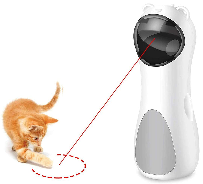 Cat Laser Toy Automatic, Interactive Laser Cat Toys Rotating Catch Training, Placing High, 5 Random Pattern, Automatic On/Off and Silent, 3 Speed Modes, USB Charging Cable/Battery Powered¡­ 3 Count (Pack of 1) - PawsPlanet Australia
