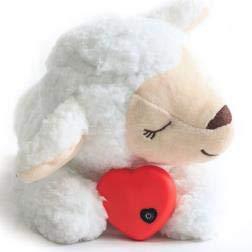 E-More Puppy Toy with Heartbeat, Puppies Separation Anxiety Dog Toy Soft Plush Sleeping Buddy Behavioral Aid Toy Puppy Heart Beat Toy for Puppies Dog Pet, Sheep Shape - PawsPlanet Australia
