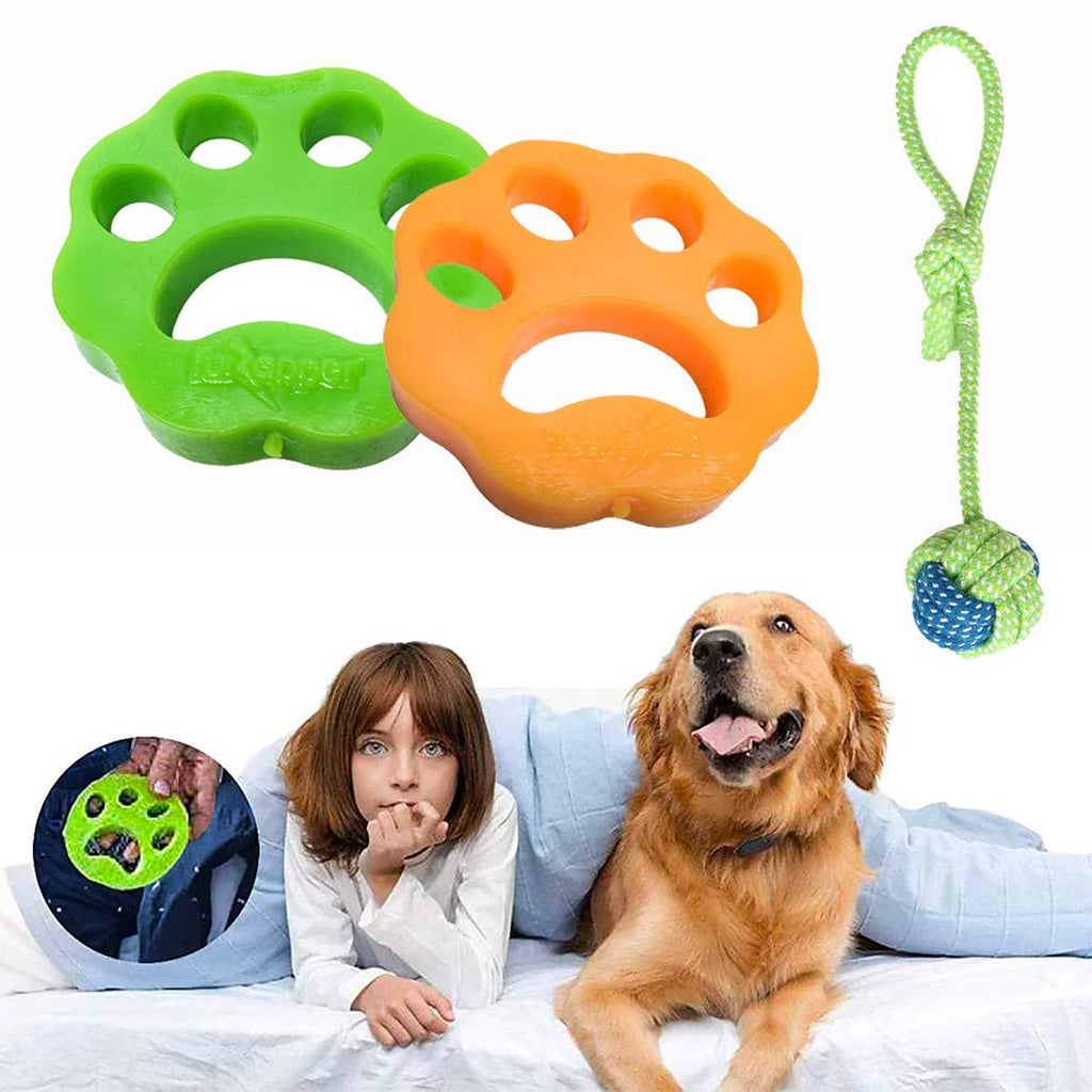 2 Pcs Pet Hair Remover,Pet Hair Remover for Laundry,Pet Hair Catcher for Washing Machine, Pet Fur Catcher for Remove Hair Skin Debris Wool Cotton Wool Pet Hair (Green) Green - PawsPlanet Australia