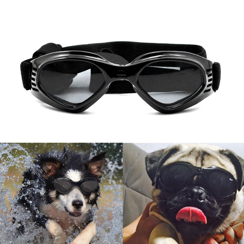 Namsan Dog Sunglasses UV Protection Pet Goggles Windproof Waterproof Sun Glasses for Small Medium Doggie Puppy Dogs-Black Black - PawsPlanet Australia