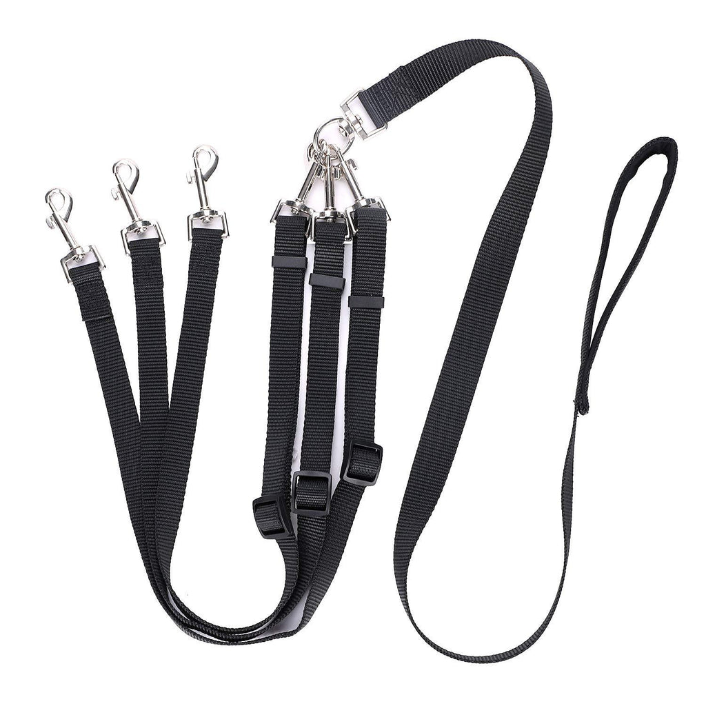 Triple Dog Lead Leash No Tangle Dog Lead for 3 Dogs Dog Training Walking Leash Dog Coupler Lead Three Dogs Adjustable Detachable Nylon Traction Rope Pet Leash for One/Two/Three Dog Cats Pet Walking - PawsPlanet Australia