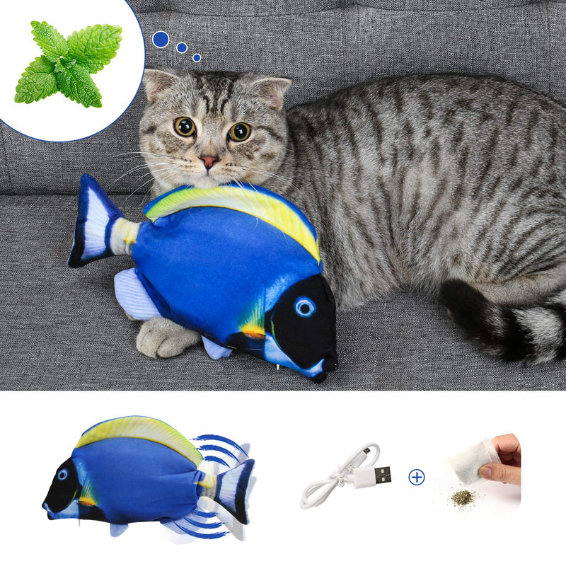 DazSpirit Cat Fish Toy Moving Fish Toy For Cats, Interactive Floppy Fish Cat Toys 28Cm Electric Flippity Fish For Indoor Cats, Catnip Fish Toy, USB Charging, Washable, For Biting, Chewing And Kicking Red - PawsPlanet Australia