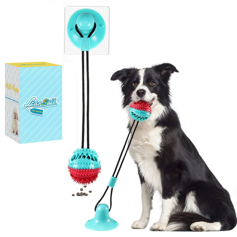 Lzansuii Dog Suction Cup Toy, Food Dispensing Chew Toy with Fixed Suction Cup (with 1*Suction Cup Enhanced Sticker), Interactive Puppy Molar Training Rope, For Dog Cat Dental Care Cleaning Teeth - PawsPlanet Australia