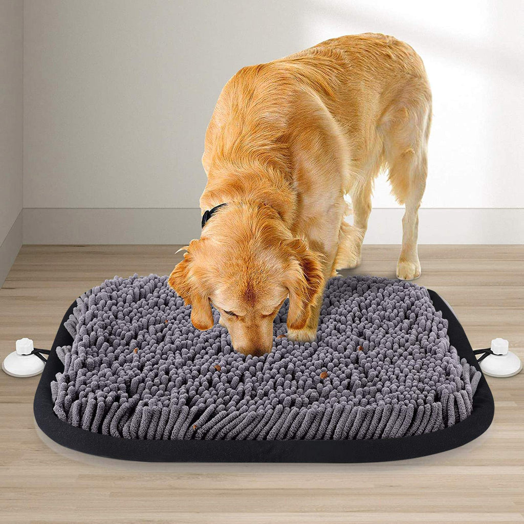 QIFU Pet Snuffle Feeding Mat for Dogs，17'' x 21'' Dog Puzzle Toys，Interactive Feed Game for Boredom, Encourages Natural Foraging Skills and Stress Relief for Small/Medium/Large Dogs - PawsPlanet Australia