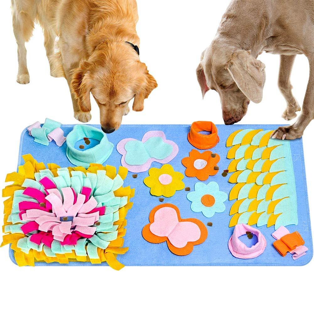 Dog Snuffle Mat,Slow Feeder Activity Training Mats Pet Dog Play Toy,Dog Sniffing Pad Soft Pet Nose Work Smell Snuffle Mat Training Feeding Foraging Skill Blanket Dog Play Mats Puzzle Toys (45×75 CM) - PawsPlanet Australia