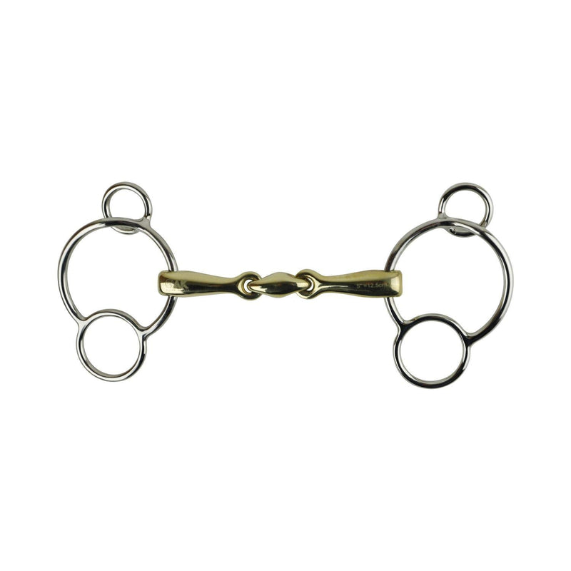 AK Universal Loose Ring Lozenge with German Silver Mouthpiece AKRS-2626 (4.75", German-Silver) 4.75" - PawsPlanet Australia