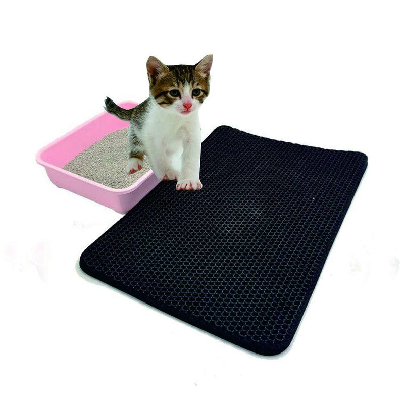 Premium cat litter mat, pet mat nests, double-layer cat litter mat,Washable Non-Slip Pet Litter Catcher Clean Pad Cat Litter Trapping，Foldable Large Cat Litter Tray Trapper Mat ,Easy to clean - PawsPlanet Australia