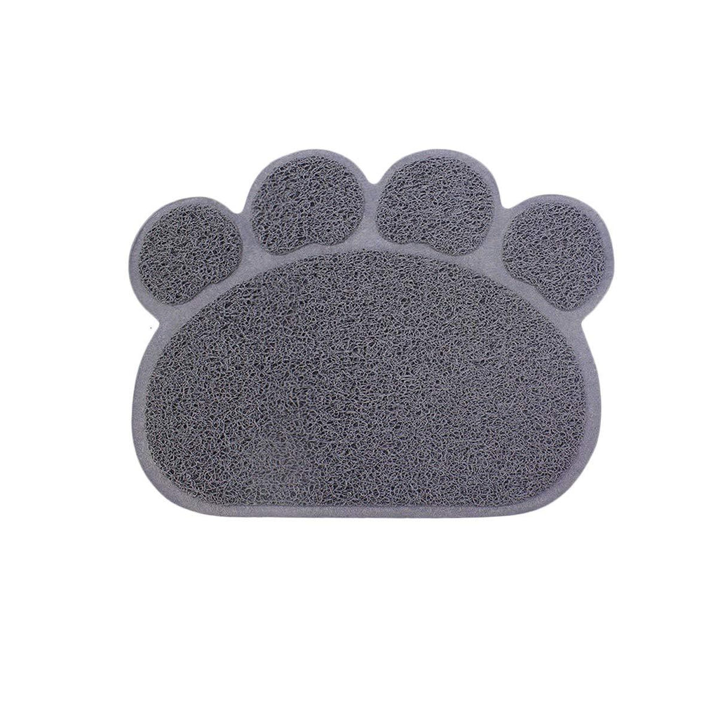 ExeQianming Pet Feeding Mat, Non Slip Waterproof Bowl Mat for Dog and Cat, 30 * 37cm(11.8 * 14.6inch), Grey - PawsPlanet Australia