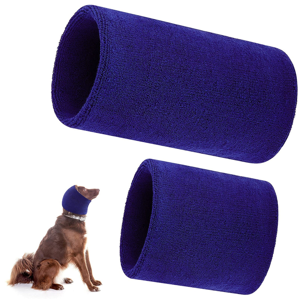 Weewooday 2 Pieces Dog Snood Dog Neck and Ears Warmer Pet Dog Earmuff for Comfort Anti-anxiety Bathing Grooming Reducing Noise 1 Small and 1 Large (14 x 20 cm, 12 x 13 cm) 14 x 20 cm, 12 x 13 cm - PawsPlanet Australia