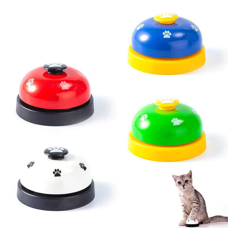 LTHERMELK 4 Pet Training Bells With Non-Slip Bottom Pet Bell Toy Dog And Cat Toilet Potty Training Educational Toy - PawsPlanet Australia