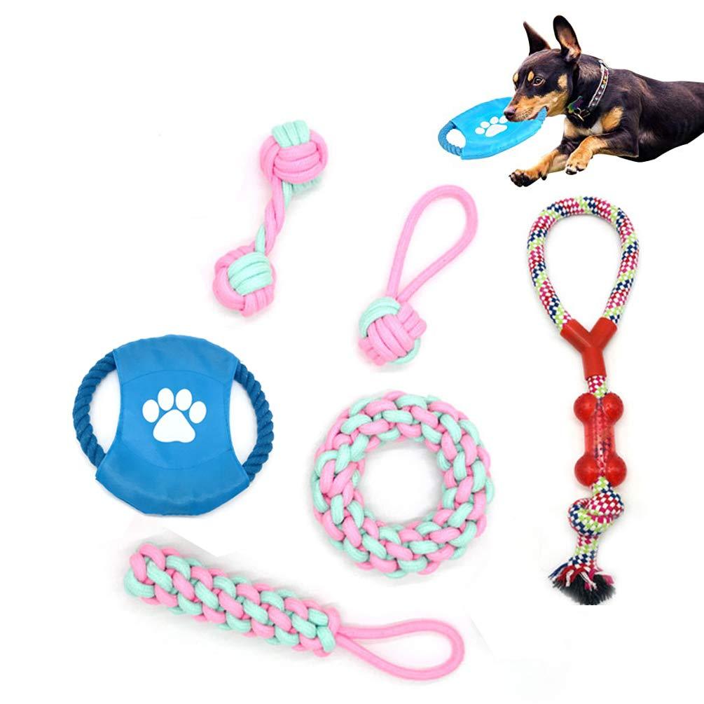 Puppy Chew Toys Dog Teething Toys Dog Rope Toys for Small/Medium Dog (6 Pack) - PawsPlanet Australia