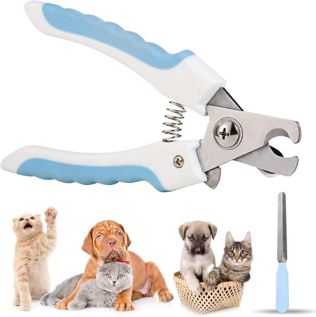 TODARRUN Pet Nail Clippers and Trimmer with Safety Guard to Avoid Over-Cutting Nails,Suitable for Large Small Dogs & Cats - (L) - PawsPlanet Australia