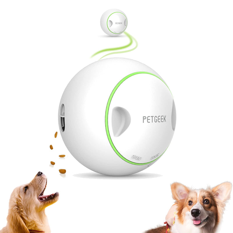 PETGEEK Food Dispensing Dog Toy, Cat Dog Treat Toys for Boredom, Automatic Dog Toys, Interactive Dog Toys Dog Birthday Toy, Treat Dispensing Dog Toy Gift Box Balls for Dogs Automatic Dog Ball PETGEEK Dog Ball 2021 - PawsPlanet Australia