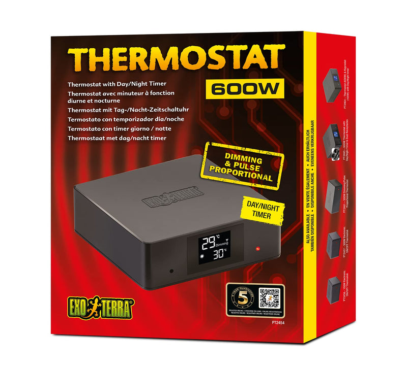 Exo Terra Thermostat 600w with Day/Night Timer - PawsPlanet Australia