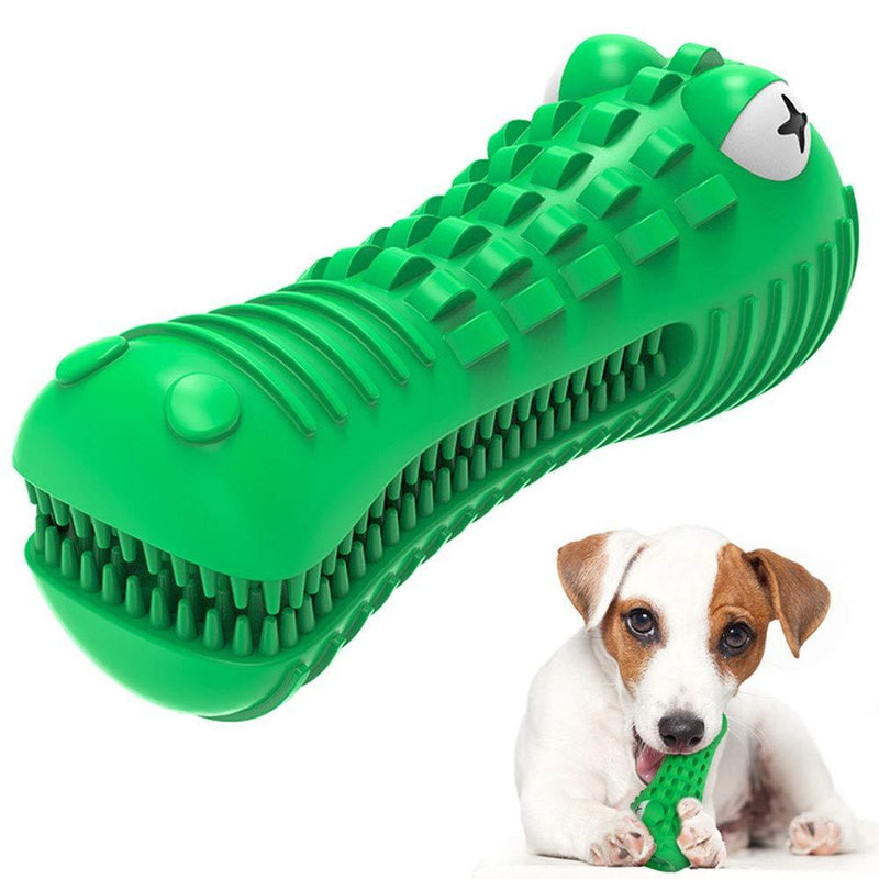 KOERIM Dog Chew Toys, Durable Dog Molar Stick Toys Indestructible Dog Toothbrush Toys Squeaky Crocodile Shape Dog Toys Rubber Dog Grinding Teeth Toy For Medium Large Aggressive Chewers Dogs - PawsPlanet Australia