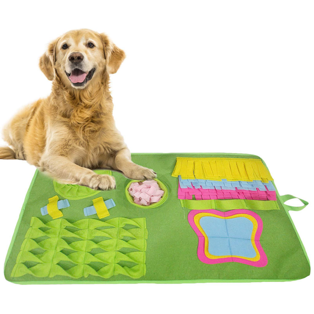 Napacoh Dog Puzzle Toys, Pet Snuffle Feeding Mat, Training Feeding Stress Release Pad Foraging Skill Puzzle Toys Multicolour - PawsPlanet Australia