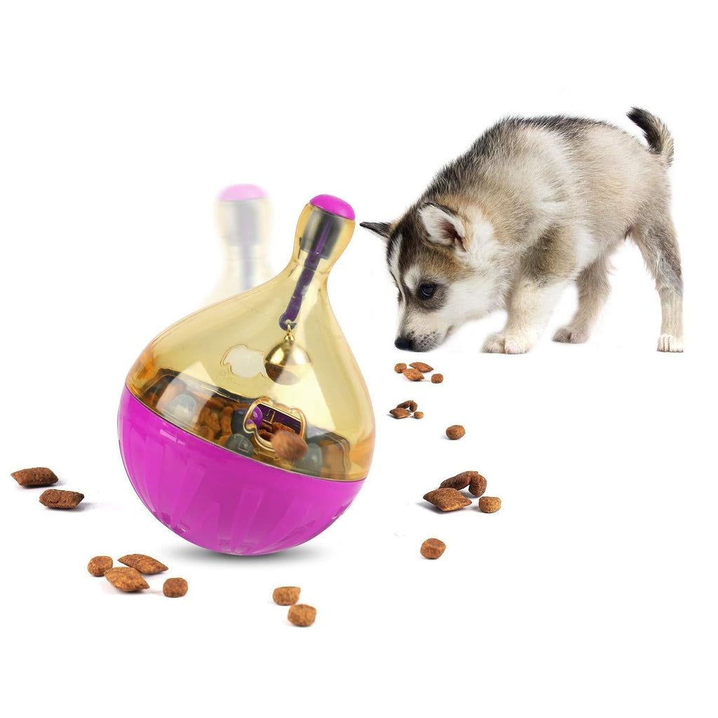 FREESOO Dog Puzzle Interactive Toys Puppy Treats Ball Food Dispenser IQ Training Slow Eating for boredom Small Medium Dogs Cats Pink - PawsPlanet Australia