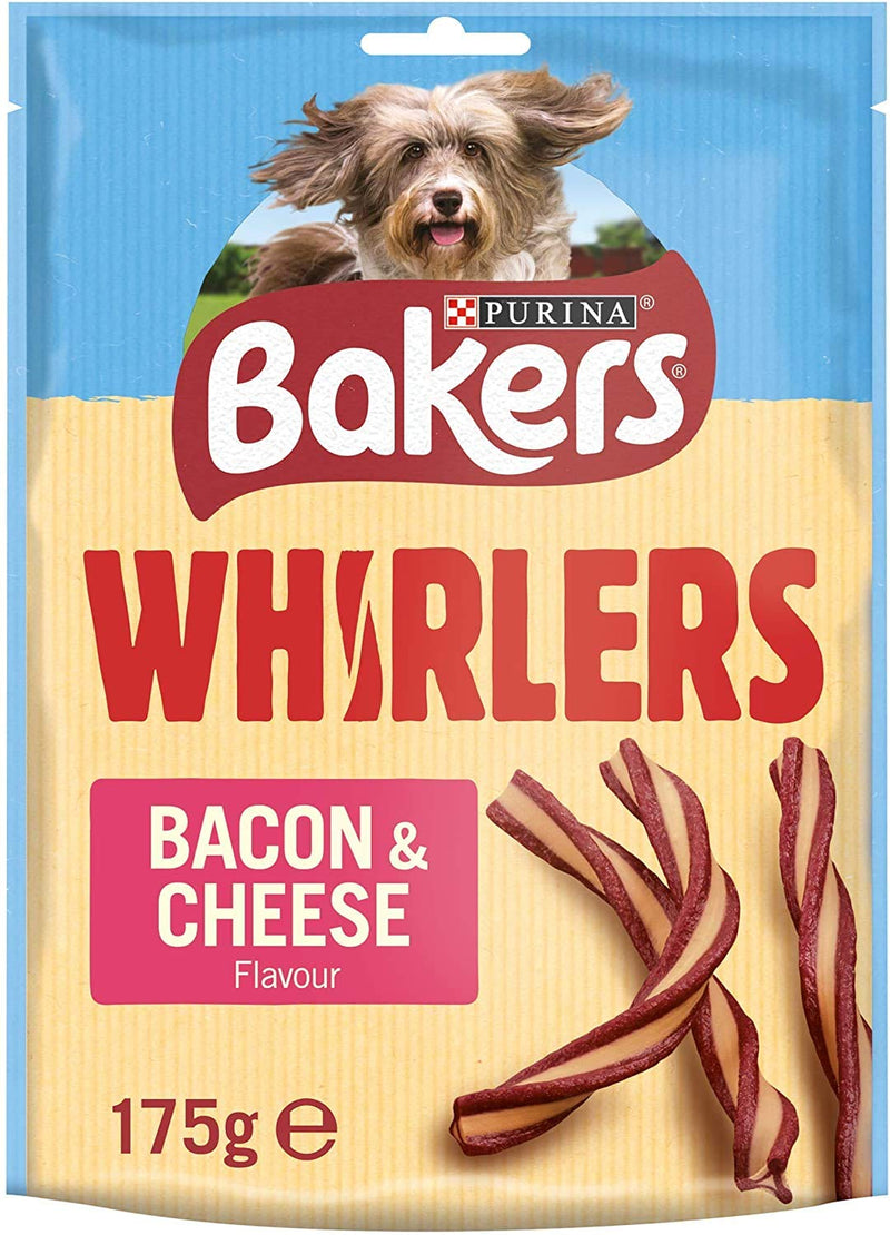 2 x Whirlers Dog Treats Bacon and Cheese 175g - Case of 6 (1.05kg) 12 - PawsPlanet Australia