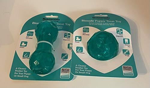 Puppy Treat Dispenser Bone and Ball Variety Pack (GREEN) - PawsPlanet Australia