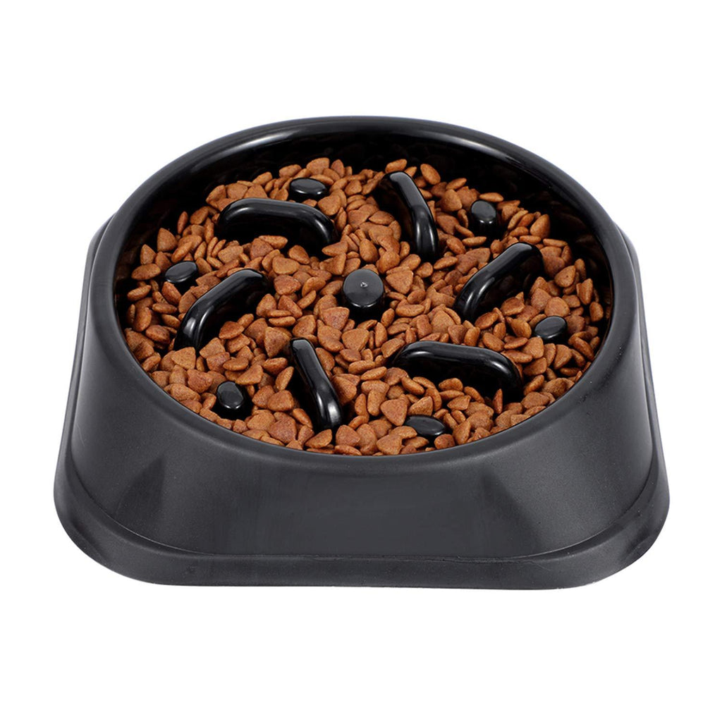 Healthy Slow Feeder Dog Bowl for puppies/medium-sized dogs, Bloat Stop Puppy Food Bowl Maze Interactive Puzzle Pet Bowl Non Skid Black A-black - PawsPlanet Australia