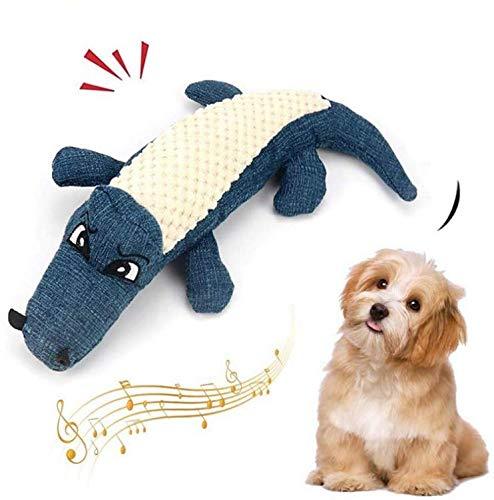 YYOJ SuperX Squeaky Dog Toys,Soft Dog Toys for Teeth Cleaning Funny Crocodile Plush Interactive Training Toys for Puppy Small Medium Dogs - PawsPlanet Australia