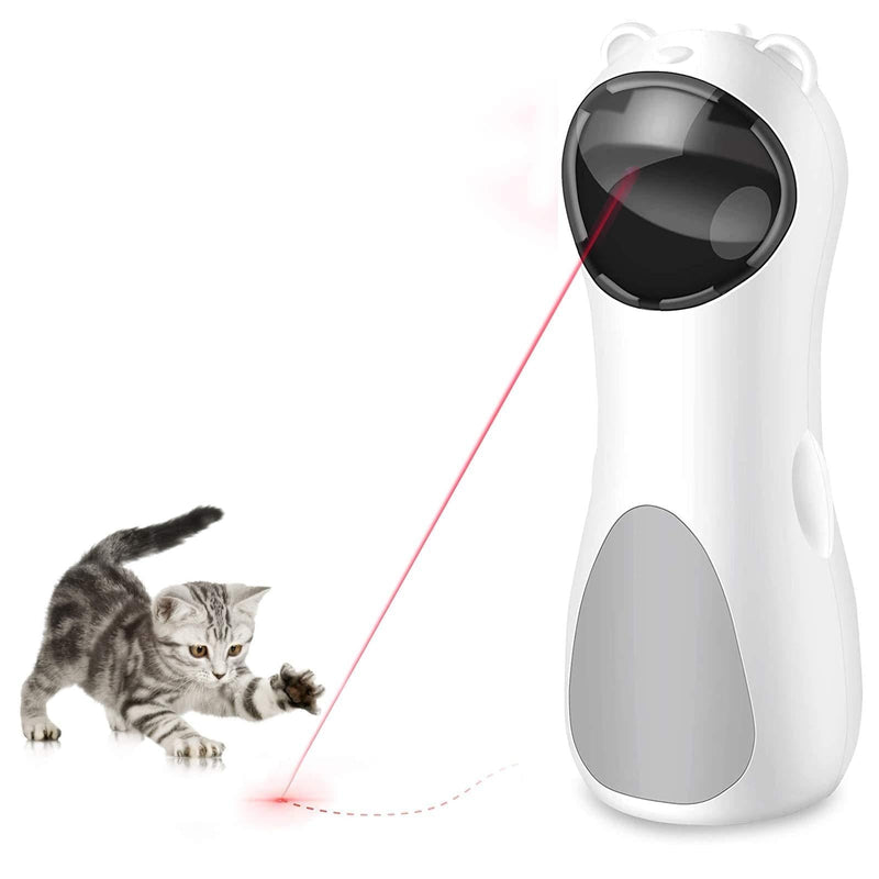 Cat Laser Toy Automatic, Kitten/Dog Interactive Toy-USB Charging Cat Toy With 5 modes , Automatic On/Off And Mute, Catch the Light - Exercise and Training for Pets,Battery Not Includes - PawsPlanet Australia