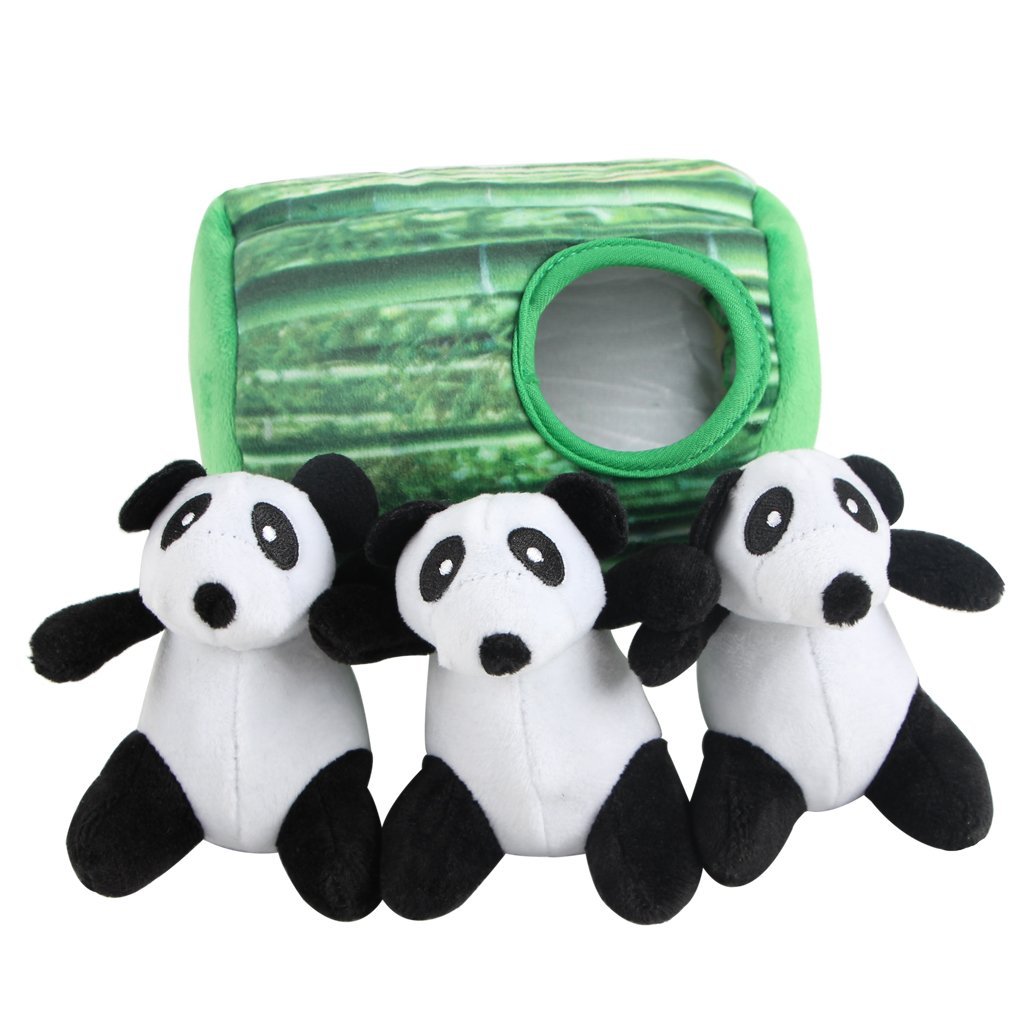 vocheer Squeaky Dog Toys, Durable Panda Hide and Seek Puzzle Plush Interactive Dog Toys for Medium / Small Dogs, Pets - PawsPlanet Australia