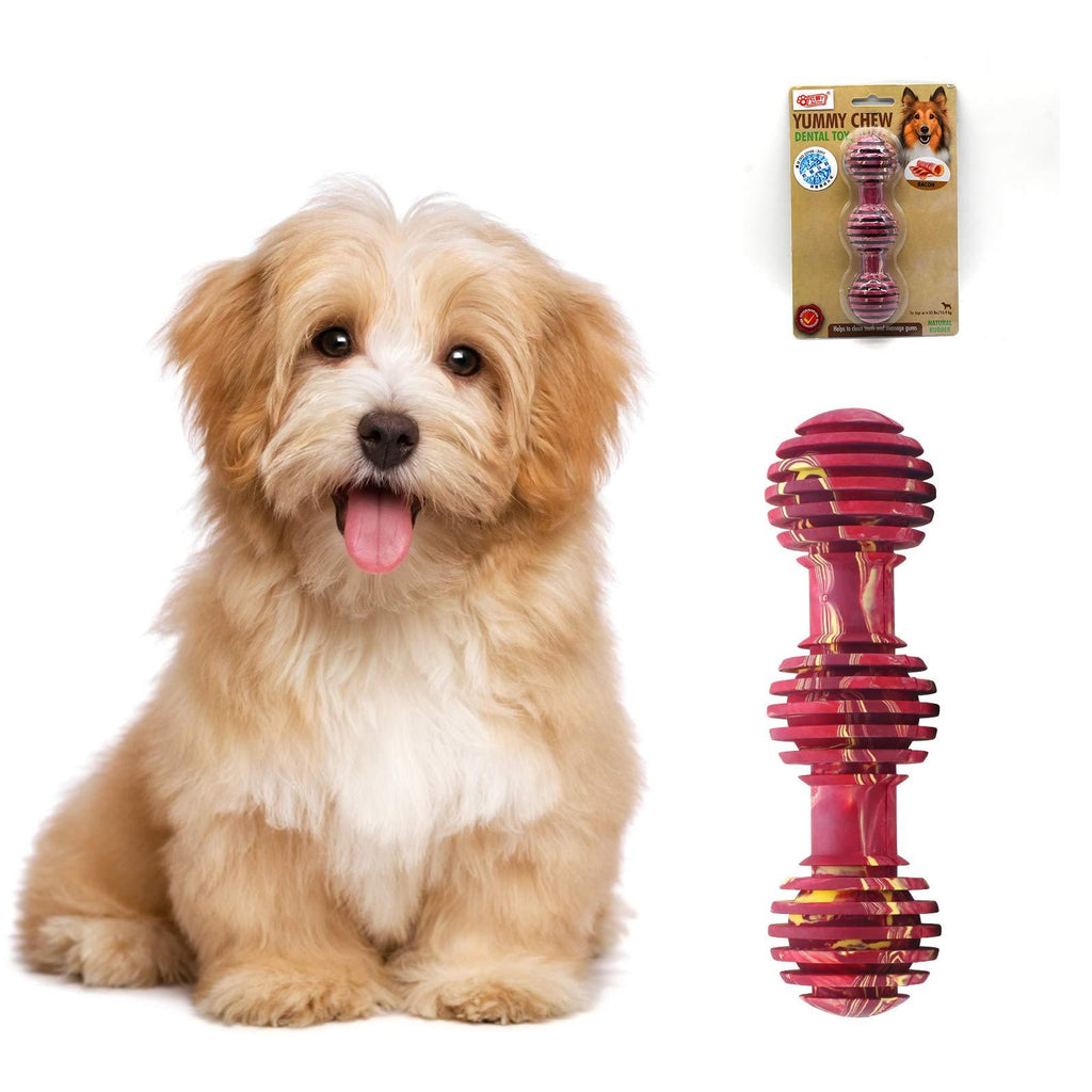 Dog Chew Toys, Non-Toxic Dog Toothbrushes, Tough And Chewy Dog Toys For Training Almost Nndestructible (Bacon Flavor) bacon flavor - PawsPlanet Australia