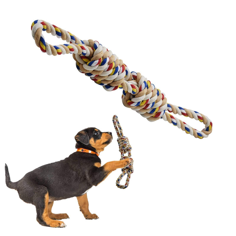 Starlight Baby 33-Inch Powerful large Chew Dog leash Toy, Durable Dog Chew Toy For Tug-Of-War, Sturdy Three-Knot Rope Tug (Color ) 11 - PawsPlanet Australia