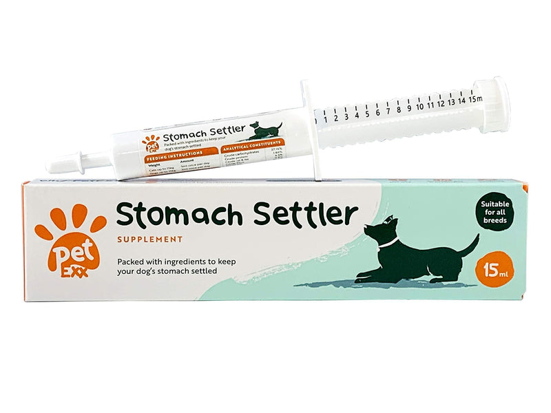 PetExx Stomach Settler 15ml - fast acting probiotic paste for dogs and cats with diarrhoea and upset digestive systems/stomachs - formulated by vets - PawsPlanet Australia