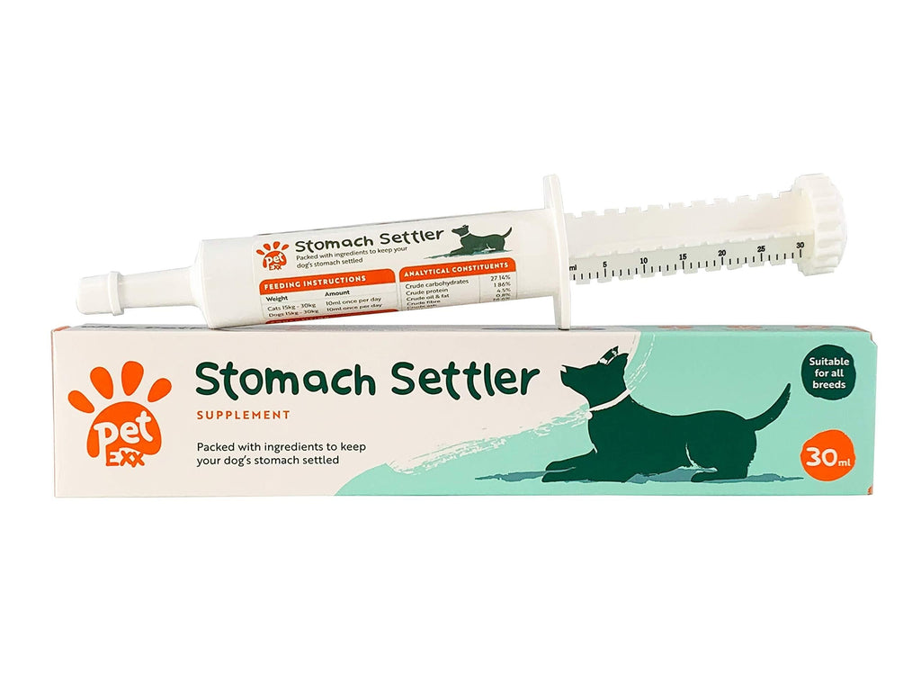 PetExx Stomach Settler 30ml - fast acting probiotic paste for dogs and cats with diarrhoea and upset digestive systems/stomach - formulated by vets - PawsPlanet Australia