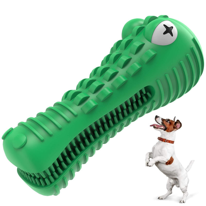 Dog Toys, Squeaky Dog Chews. Durable Natural Rubber Toothbrush. Pet Dental Care & Plaque Removal for Small to Large Dogs Green - PawsPlanet Australia