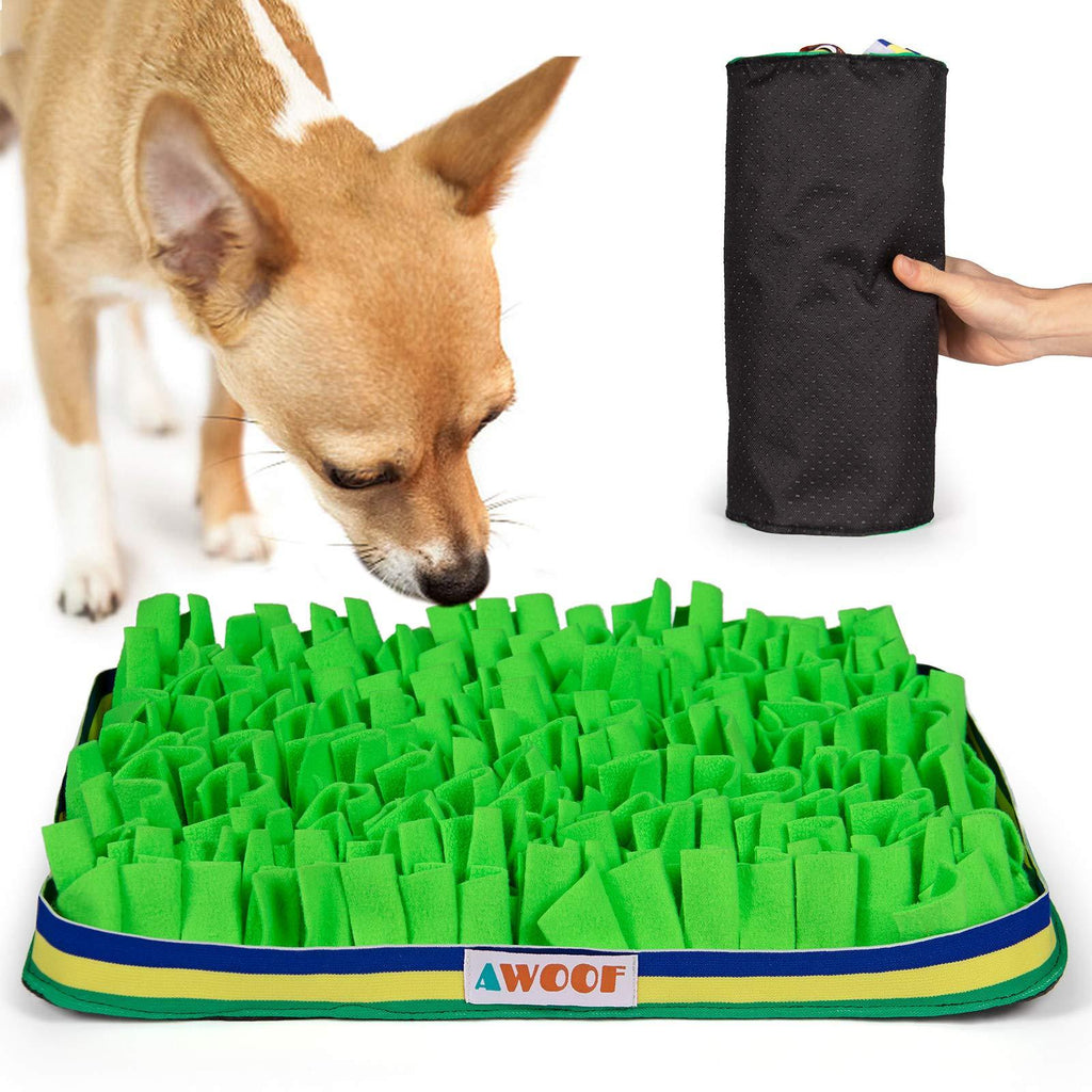 AWOOF Snuffle Mat for Dogs, Non-Slip Puppy Interactive Toy-Dog Puzzle Toys Pet Dog Feeding Mat for Training & Slow Eating, Encourages Natural Foraging Skills of Small Medium Pets & Relieve Stress - PawsPlanet Australia