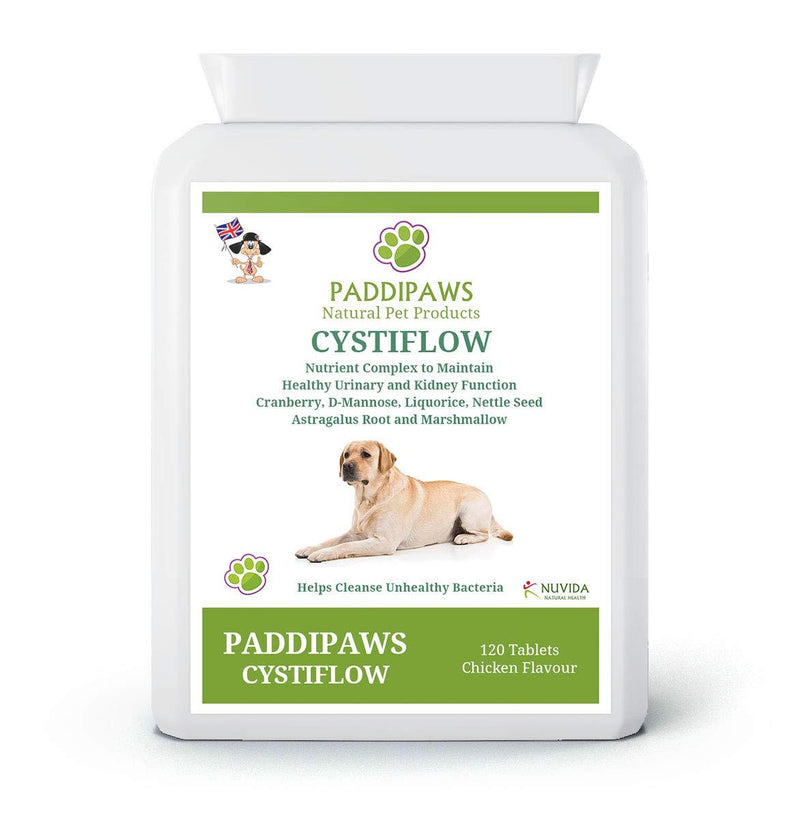 Cystiflow - Bladder Support For Dogs - UTI, Cystitis and Kidney problems — A Blend of 6 Nutrients - Specially formulated urinary tablets for dogs to maintain Healthy Urinary and Kidney Function - PawsPlanet Australia