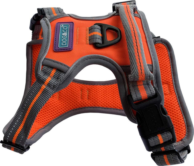 Dog & Co Sports Harness, Padded and Reflective, Orange Extra Large - PawsPlanet Australia