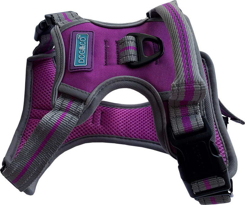 Dog & Co Sports Harness, Padded and Reflective, Purple Extra Large - PawsPlanet Australia