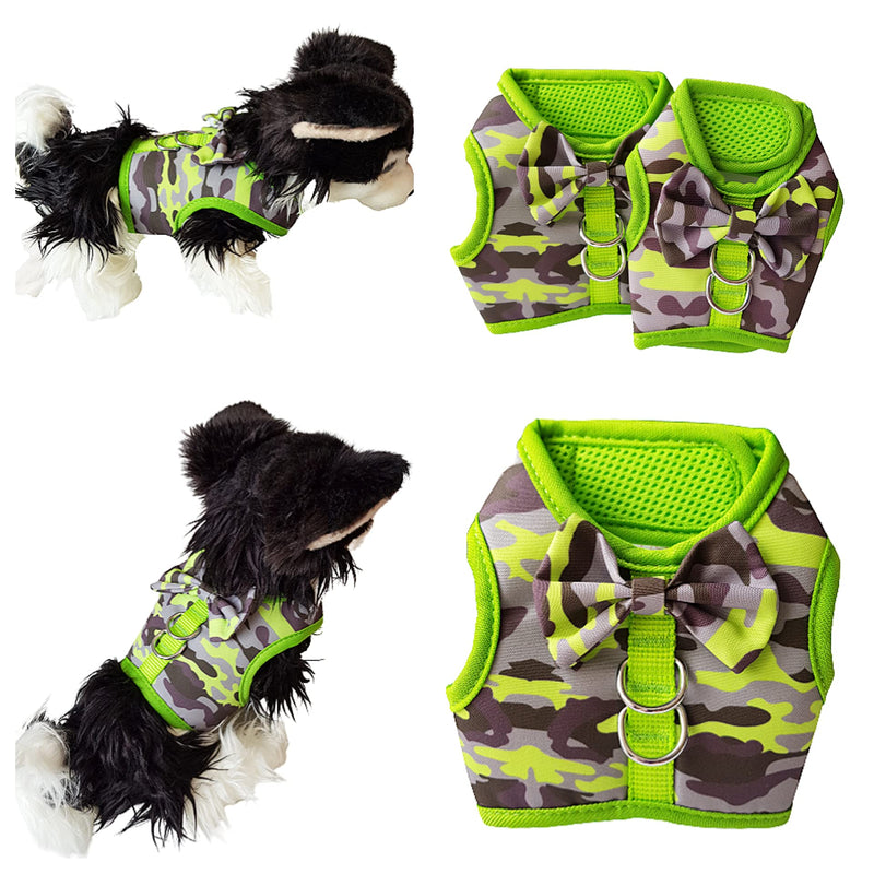 Puppy Dog Harness Coat Cat Small Breeds Miniature Small Animals Bunny Rabbit (XS/Small, Green) XS/Small - PawsPlanet Australia