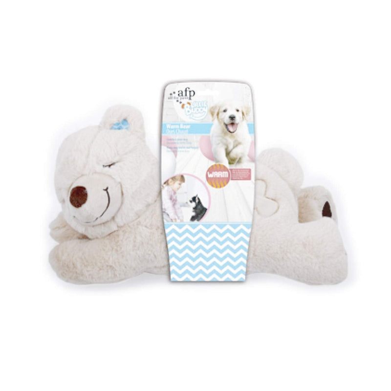 ALL FOR PAWS Little Buddy Snuggle Puppy Sleep Aid Plush Toy Warm Bear Pet Soothing Toys, Reduce Separation Anxiety Dog Toy - PawsPlanet Australia