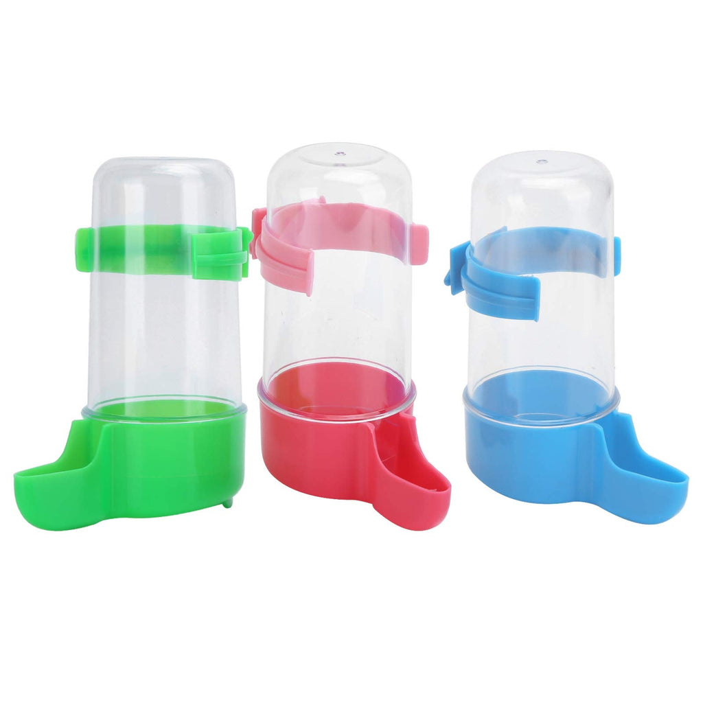 3pcs Birds Drinker Automatic Water Dispenser Bird Water Bottle Drinker Container Hanging in Birds Cage for Parrots Budgie Cockatiel Lovebirds - PawsPlanet Australia