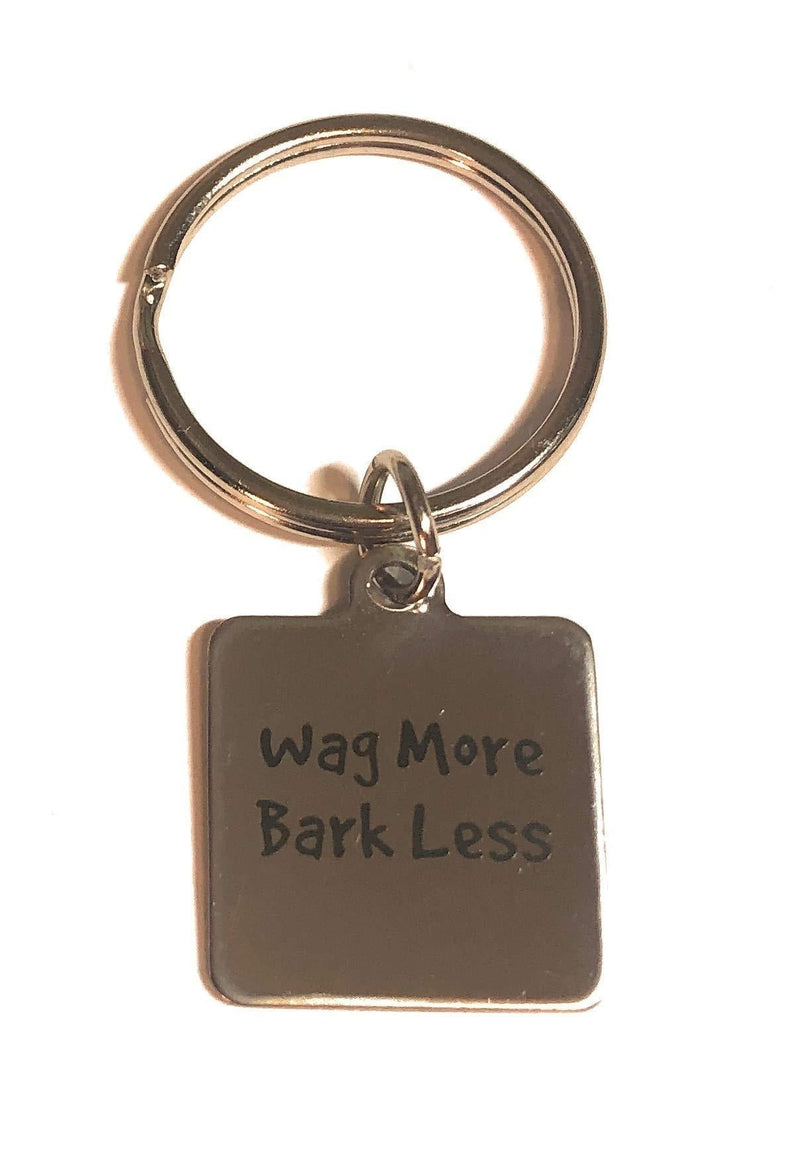 FizzyButton Gifts Dog Collar or Lead Charm Wag More Bark Less - PawsPlanet Australia