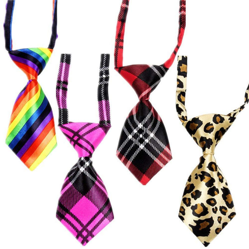4 Pcs Pet Neckties Pet Ties Adjustable Bow Tie for Small Pet - PawsPlanet Australia