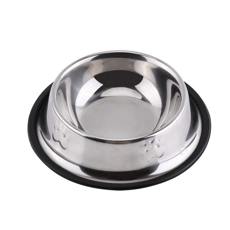 Garosa Stainless Steel Dog Bowl Pet Feeding Station Dog and Cat Bowls Neater Feeder Dog Bowl Holder for Dogs Cats Puppy(22cm) 22cm - PawsPlanet Australia
