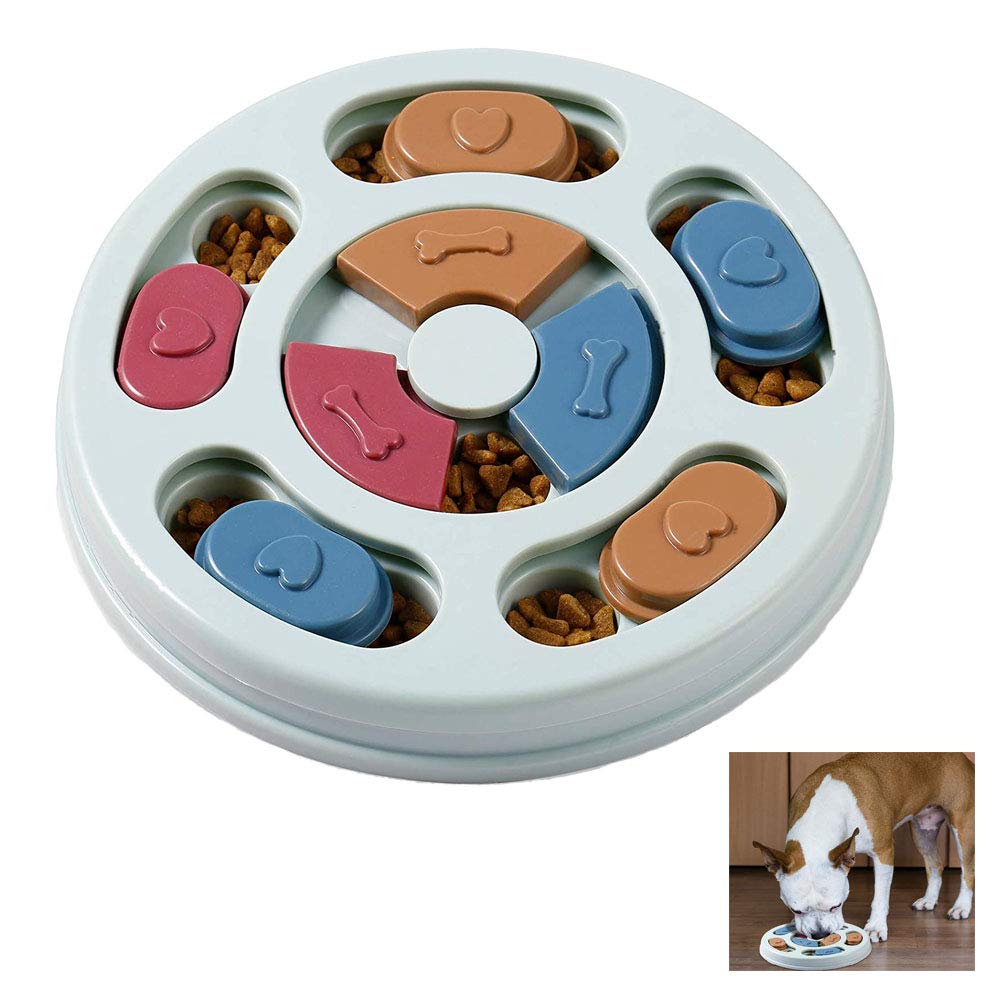 TSKDKIT Dog Treat Puzzle Toy Pet Interactive Feeder Toy Dog Puzzle Feeder Training Game Pet Food Dispenser Slow Feeder Bowl with non-slip Pet Interactive Toy for Improve Dog's IQ - PawsPlanet Australia