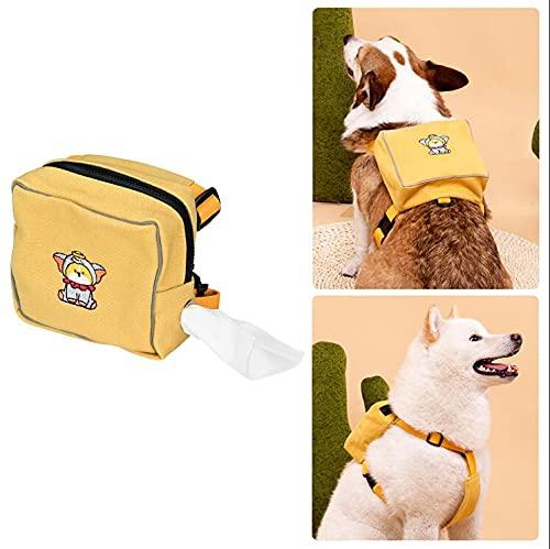 Podazz Adjustable Dog Carrier Backpack for Medium Dog Saddle Bags for Daily Walk Outdoor Travel Hiking Camping Training -Yellow（M） - PawsPlanet Australia