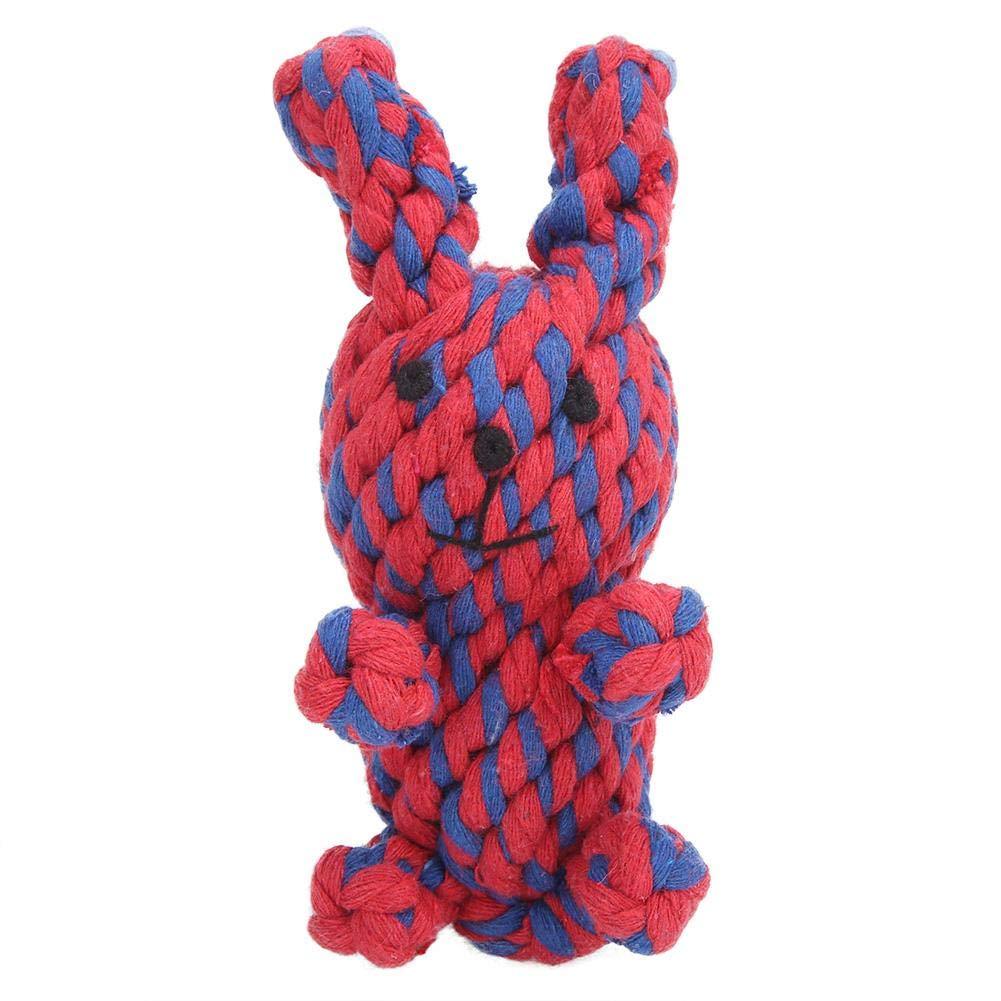 Summer Enjoyment Dog Cotton Rope Toy, Pet Toy, Panda Puppy Biting Chewing for Animal Dogs(Red and Blue Bunny) Red and Blue Bunny - PawsPlanet Australia