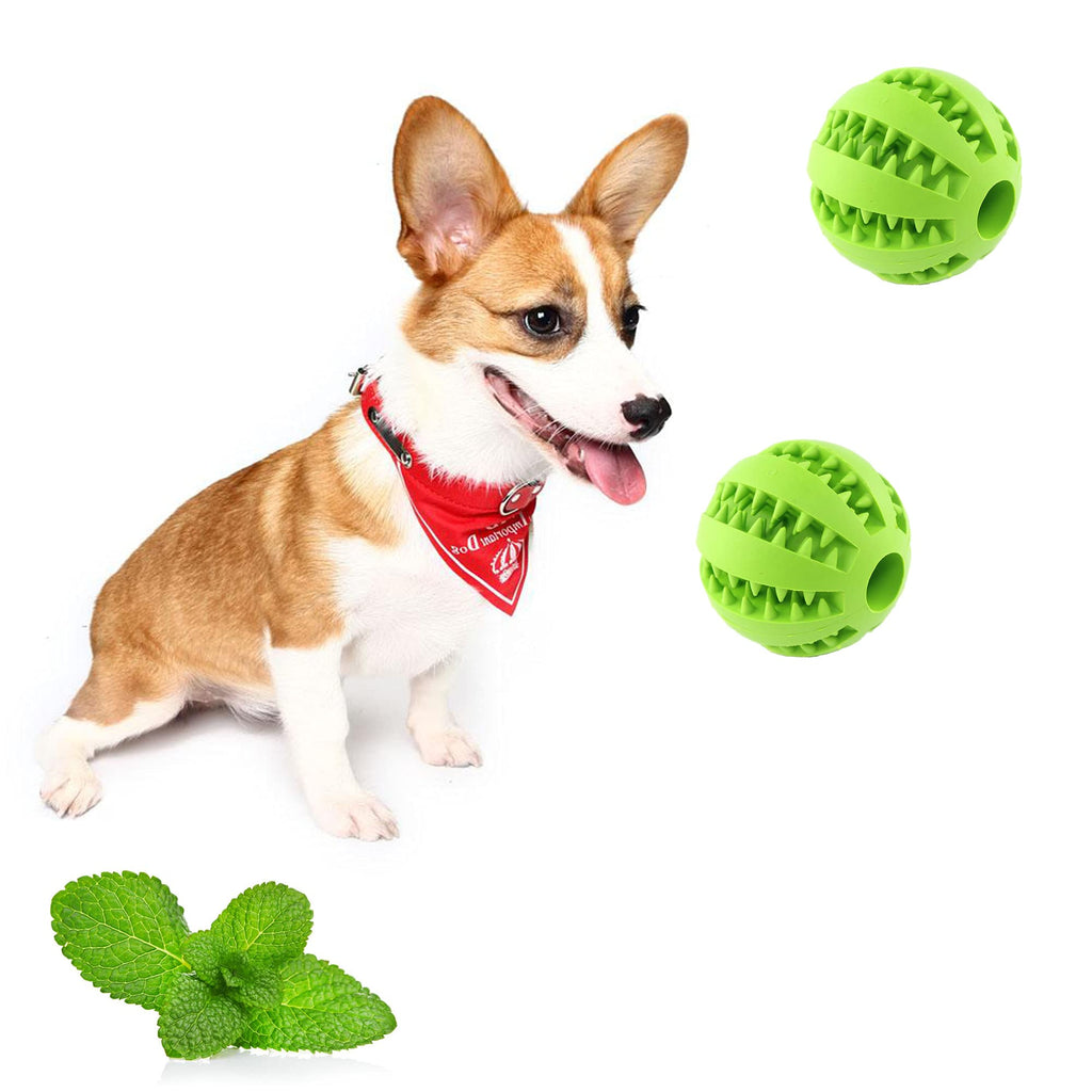 Vinga Dog Toy Ball for Small Dogs&Cats, 2PCS ,Toy Ball , DogTooth Cleaning Ball,Dog Pet Chew Tooth Cleaning Ball Pet Exercise Game Ball (GREEN)(2pcs a pack) Green - PawsPlanet Australia