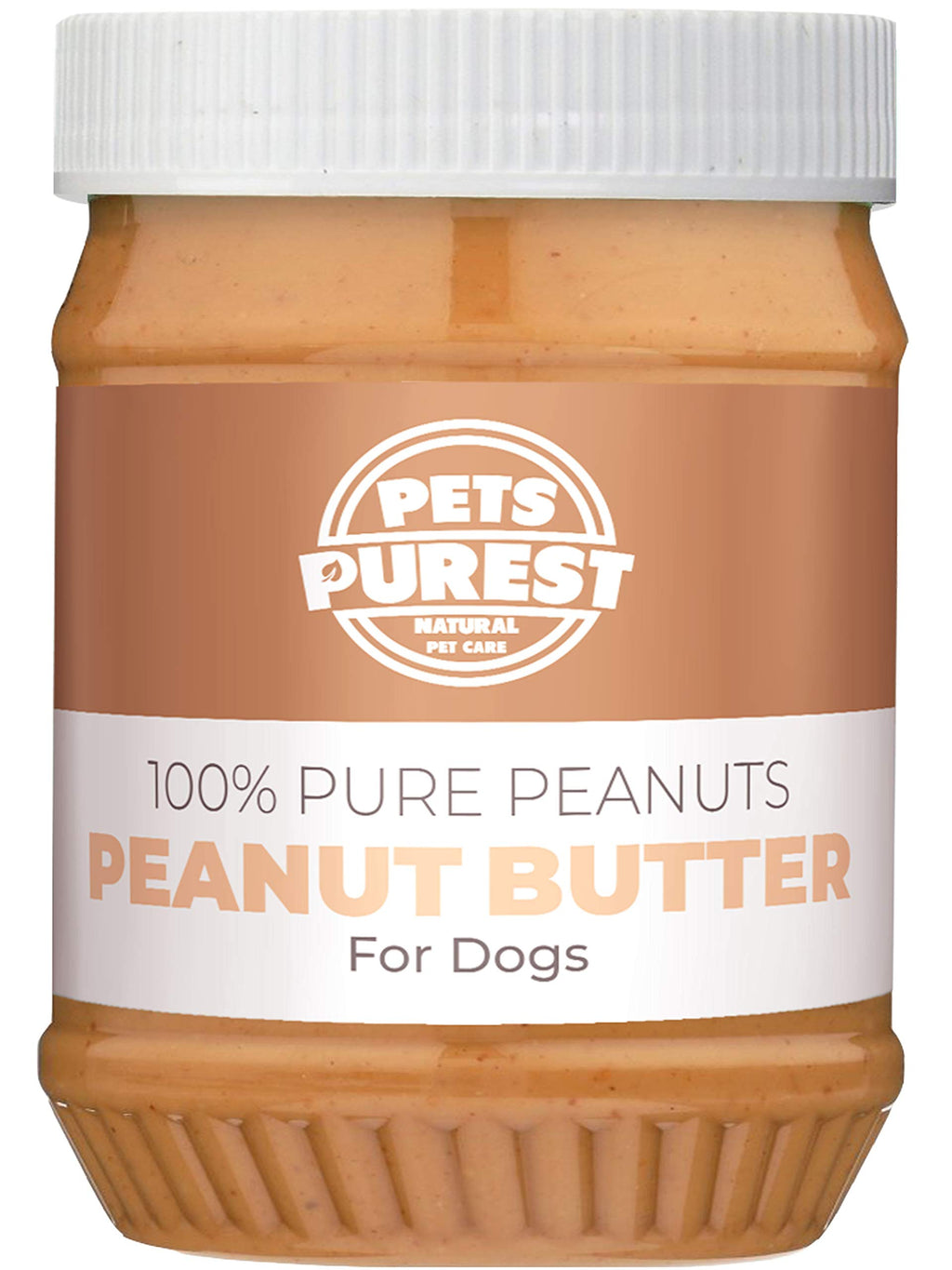 Pets Purest Dog Peanut Butter - 100% Pure Nut Natural Peanut Butter For Dogs & Puppy Treats Paste. Healthy Protein Free From Oil, Palm Oil, Wheat & Gluten. No Added Sugar, Salt or Xylitol 340g - PawsPlanet Australia