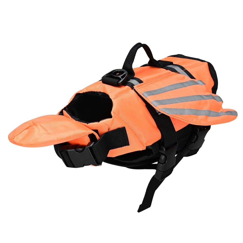 Podazz Dog Buoyancy Aid Life Jacket for Dogs Dog Floatation Jacket(Orange) (Small) Small - PawsPlanet Australia